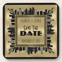 Sauvez le noir d'or de charme de Gatsby d'art déco