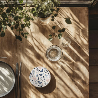 Dessous de verre scandinave d'oiseaux et de pierre