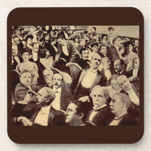 Dessous-de-verre Scène de foule des années 1920