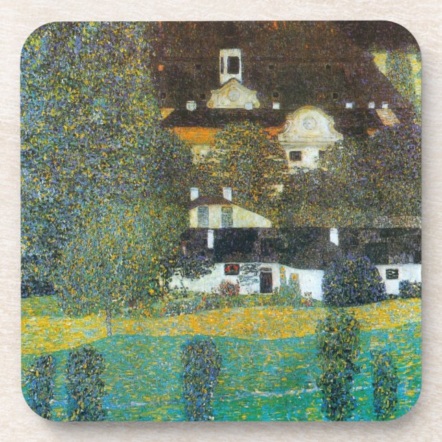 Dessous-de-verre Schloss Kammer sur l'Attersee II Par Gustav Klimt (Devant)
