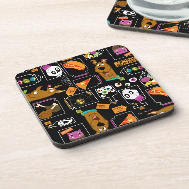 Dessous-de-verre Scooby-Doo | Halloween Scooby-Doo Motif (Côté gauche)