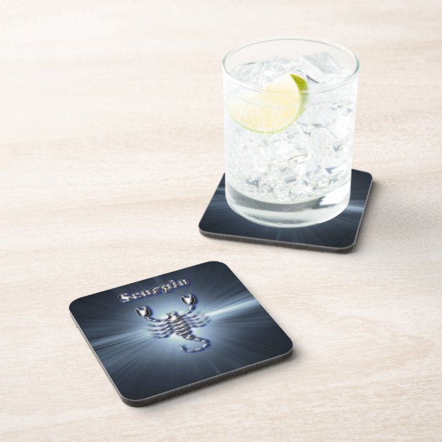 Dessous-de-verre Scorpion de chrome (Côté Droit)