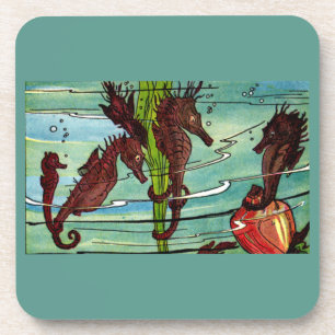 Dessous-de-verre seahorses