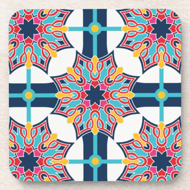 Dessous-de-verre Seamless Islamic Art Colorful     (Devant)