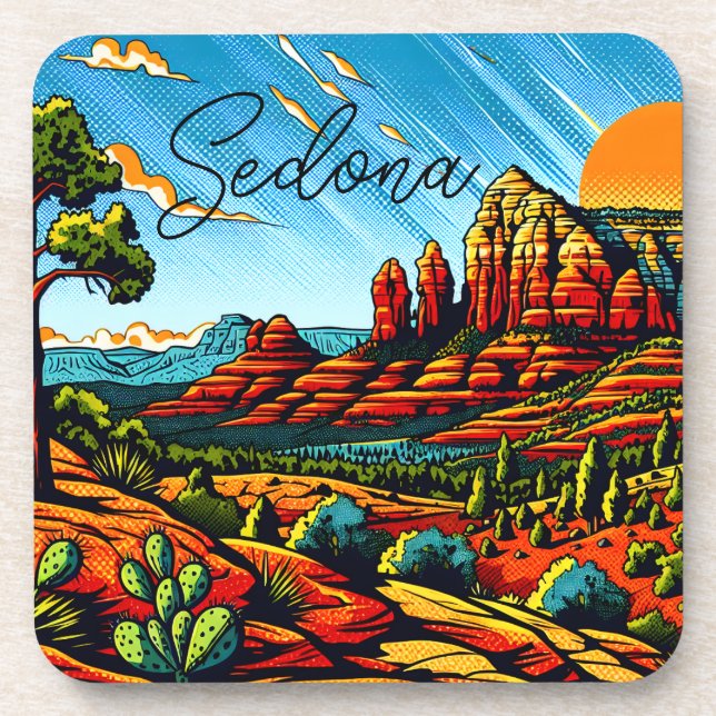 Dessous-de-verre Sedona, Arizona Red Canyon (Devant)