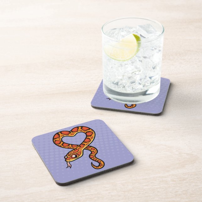 Dessous-de-verre Serpent de bande dessinée (Côté Droit)