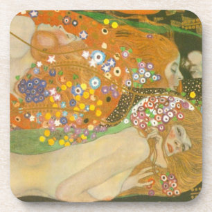 Dessous-de-verre Serpents d'eau II par Gustav Klimt, Art Nouveau