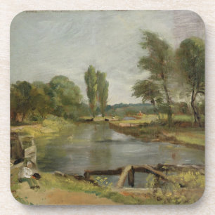 Dessous-de-verre Serrure de Flatford, 1810-11 (huile sur le papier