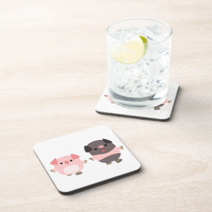 Dessous-de-verre Set de Coasters Cute