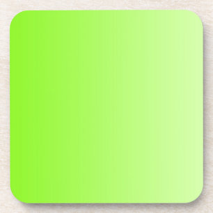 Dessous-de-verre SEULEMENT dégradés de COULEUR - vert néon
