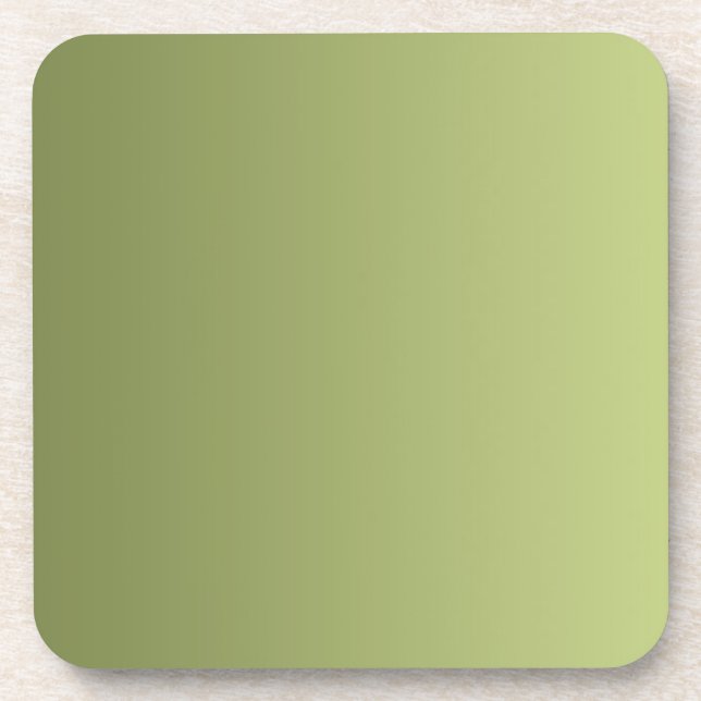 Dessous-de-verre SEULS gradients de COULEUR - vert olive (Devant)