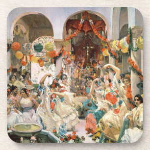 Dessous-de-verre Séville (huile sur la toile)