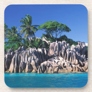 Dessous-de-verre Seychelles. Îlot St. Pierre (près de Praslin)