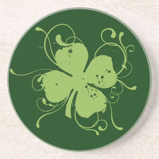Dessous de verre Shamrock irlandais (Devant)