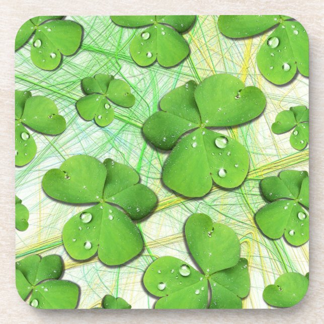 Dessous-de-verre Shamrock vert St Patrick iPhone 5 Coque-Mate (Devant)