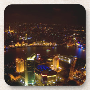 Dessous-de-verre Shanghai Chine magnifique ligne d'horizon avec mod
