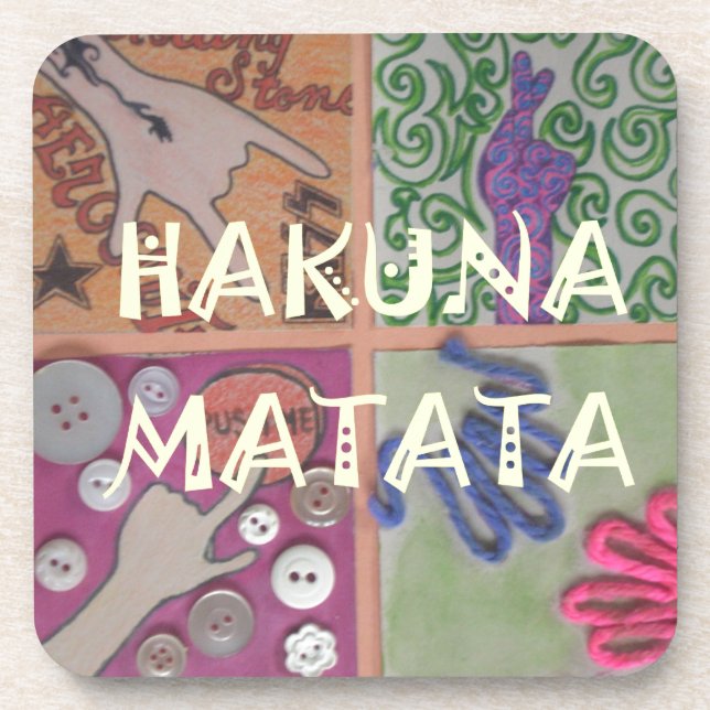 Dessous-de-verre Signe Hakuna Matata - Impression (Devant)