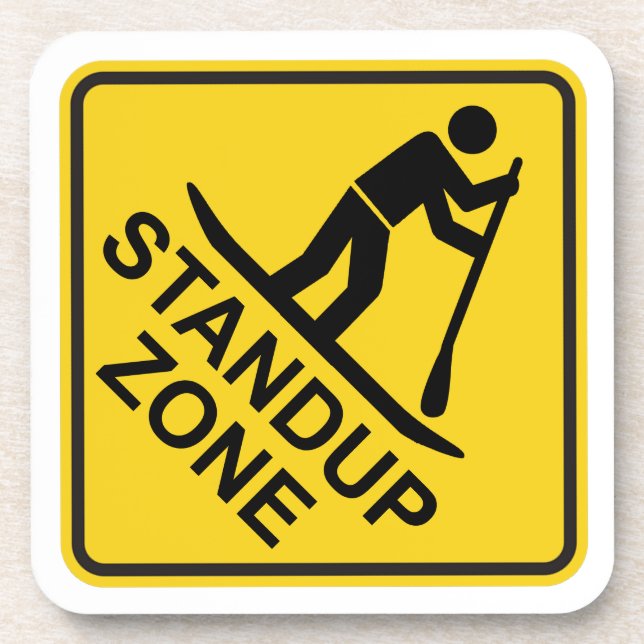 Dessous-de-verre SIGNE ROUTIER DE LA ZONE DE Paddleboard (Devant)