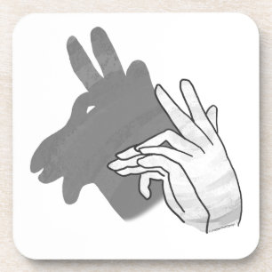 Dessous-de-verre Silhouette à la main Billy Goat Grey
