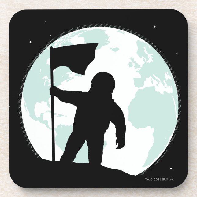 Dessous-de-verre Silhouette d'astronaute (Devant)