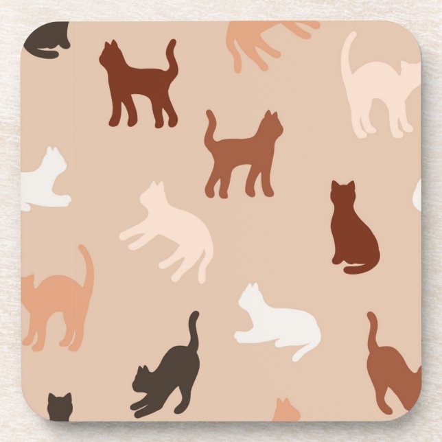Dessous-de-verre Silhouette de chat (Devant)