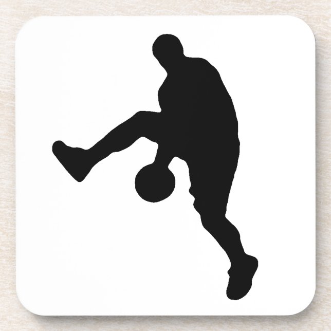 Dessous-de-verre Silhouette du joueur de basket (Devant)