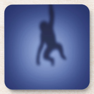 Dessous-de-verre Silhouette singe