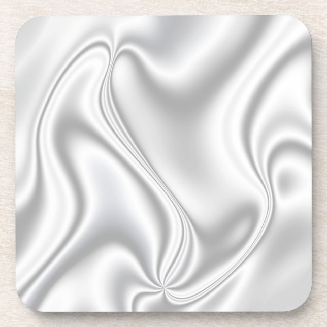 Dessous-de-verre Silver Satin (Devant)
