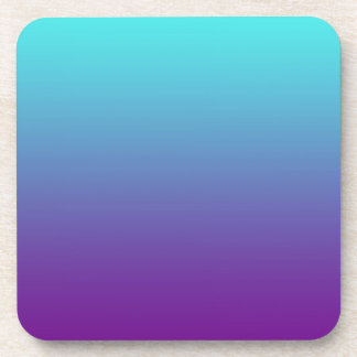 Dessous-de-verre Simple dégradé Arrière - plan Turquoise Bleu pourp