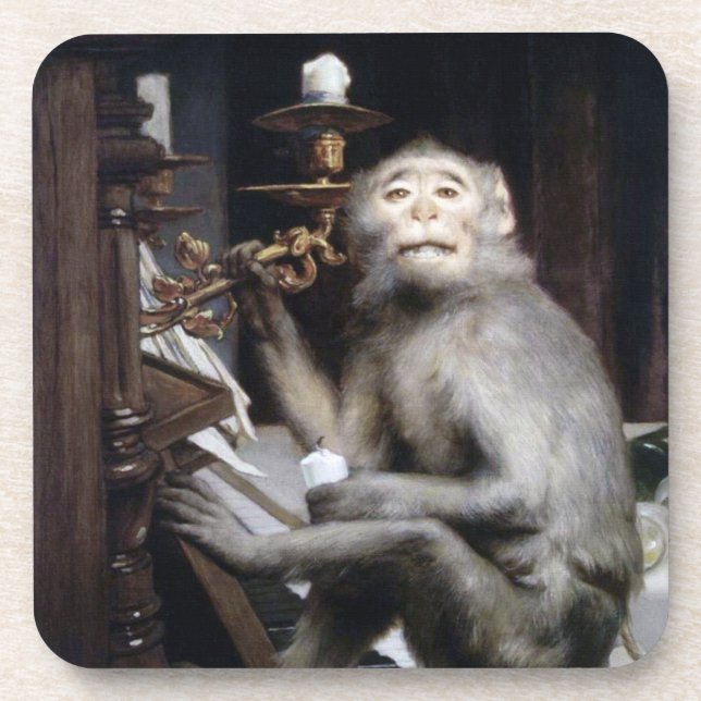 Dessous-de-verre Singe de sourire (Devant)