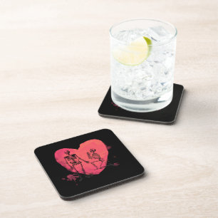Dessous-de-verre Skeleton Love