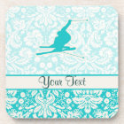 Ski turquoise de neige