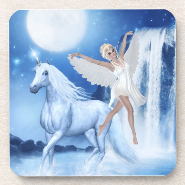 Dessous-de-verre Sky Féerie Aspar et Unicorn (Devant)