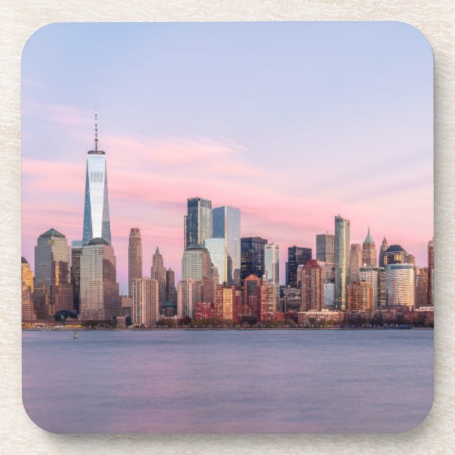 Dessous-de-verre Skyline du soir à New York (Devant)