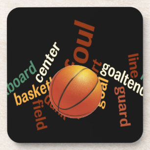 Dessous-de-verre Slam Dunk de Vocabulaire : Basketball Jeu des Cham
