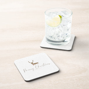 Dessous-de-verre SlipperyJoe Joyeux rennes de Noël renne rouge nez