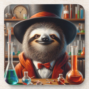 Dessous-de-verre Sloth Mad Scientifique