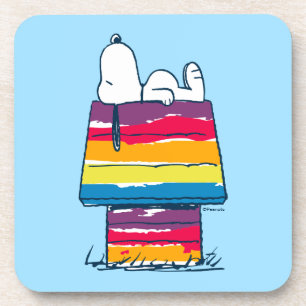 Dessous-de-verre Snoopy   Rainbow Dog House