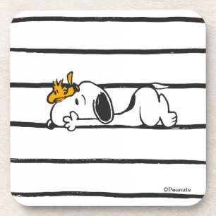 Dessous-de-verre Snoopy & Woodstock   Smile Giggle Laugh