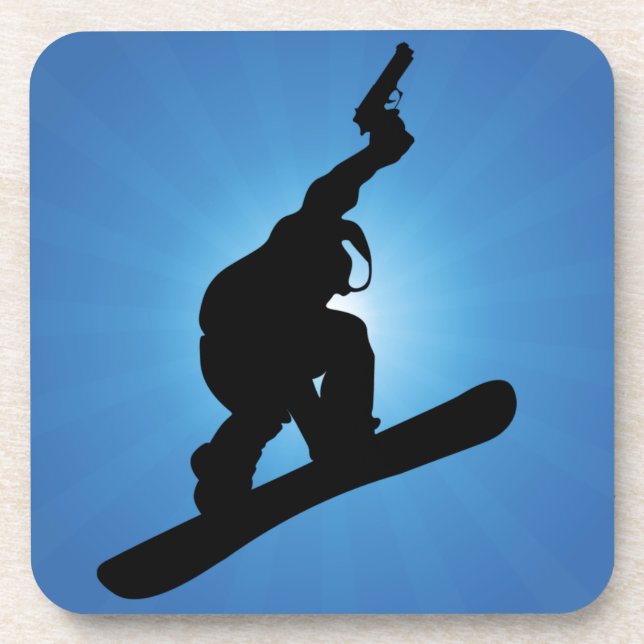 Dessous-de-verre Snowboard Outlaw (Devant)