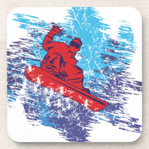 Dessous-de-verre Snowboardeur cool