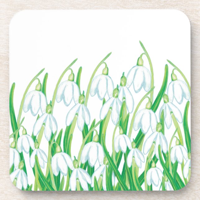 Dessous-de-verre Snowdrops de printemps (Devant)