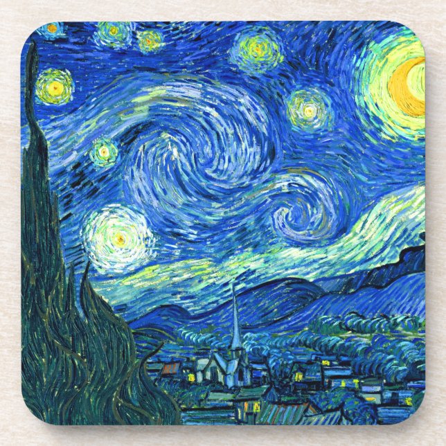 Dessous-de-verre soirée étoile vincent van gogh (Devant)