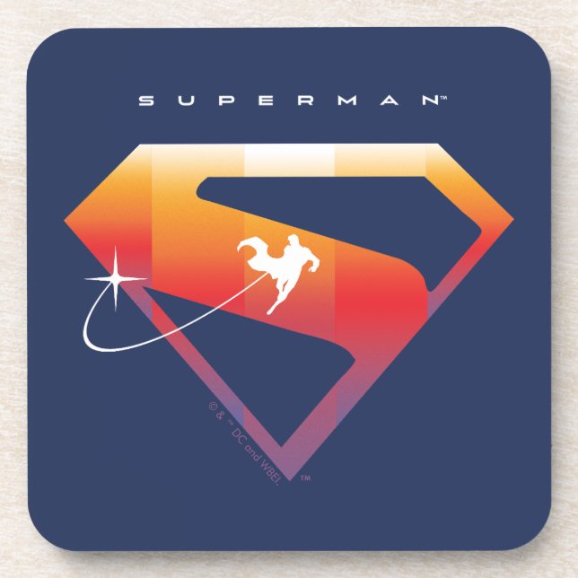 Dessous-de-verre Soleil Tourner Superman Shield (Devant)