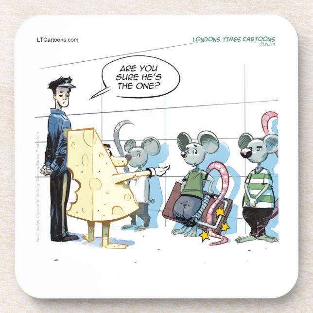 Dessous-de-verre Souris criminelles par Rick London Drôle (Devant)