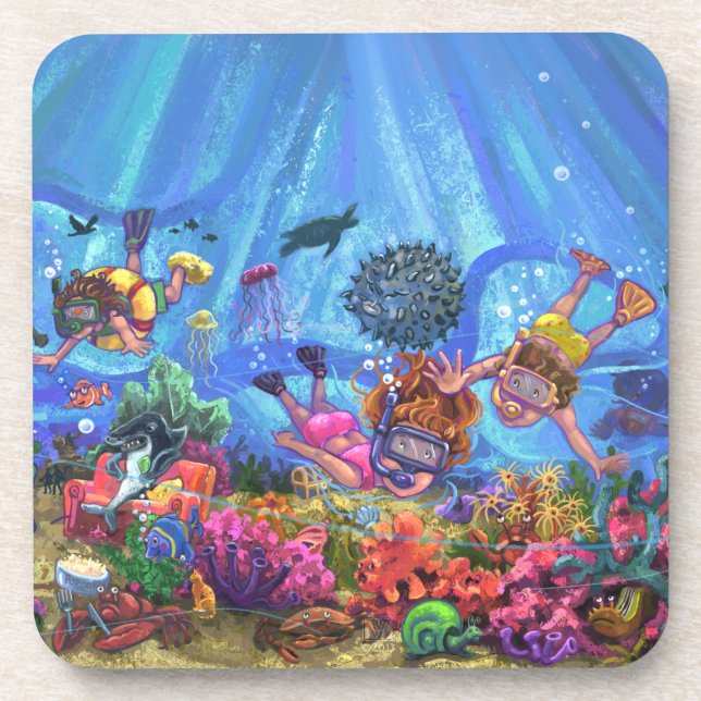 Dessous-de-verre Sous la mer (Devant)