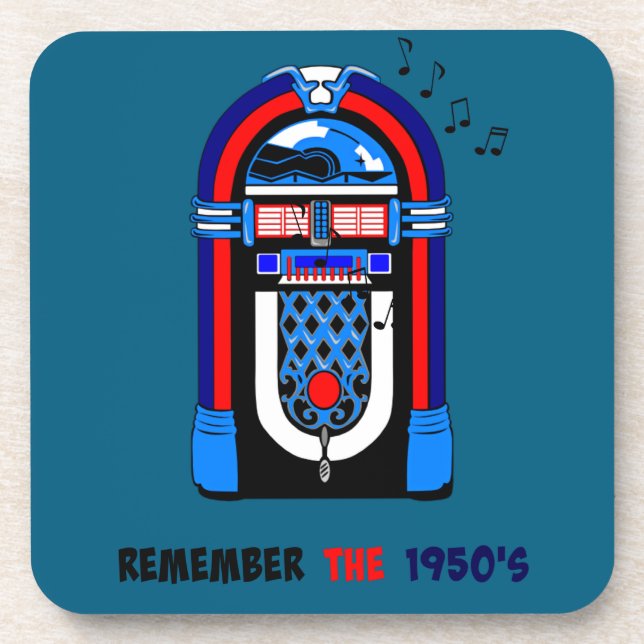 Dessous-de-verre Souvenez-vous du Jukebox de 1950, (Devant)