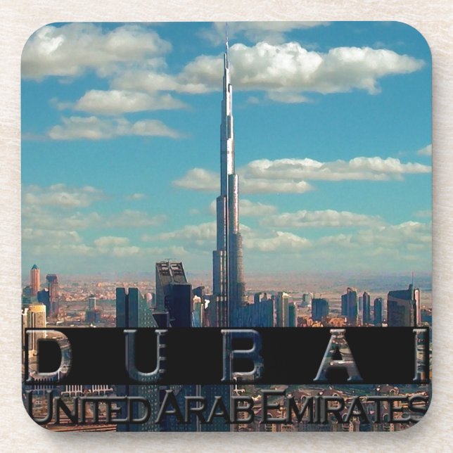 Dessous-de-verre Souvenir de Dubaï UAE (Devant)