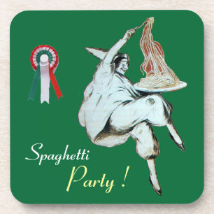 DESSOUS-DE-VERRE SPAGHETTI PARTY CUISINE ITALIENNE, RESTAURANT