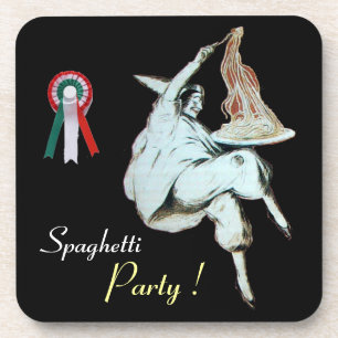 Dessous-de-verre SPAGHETTI PARTY CUISINE ITALIENNE, RESTAURANT, noi